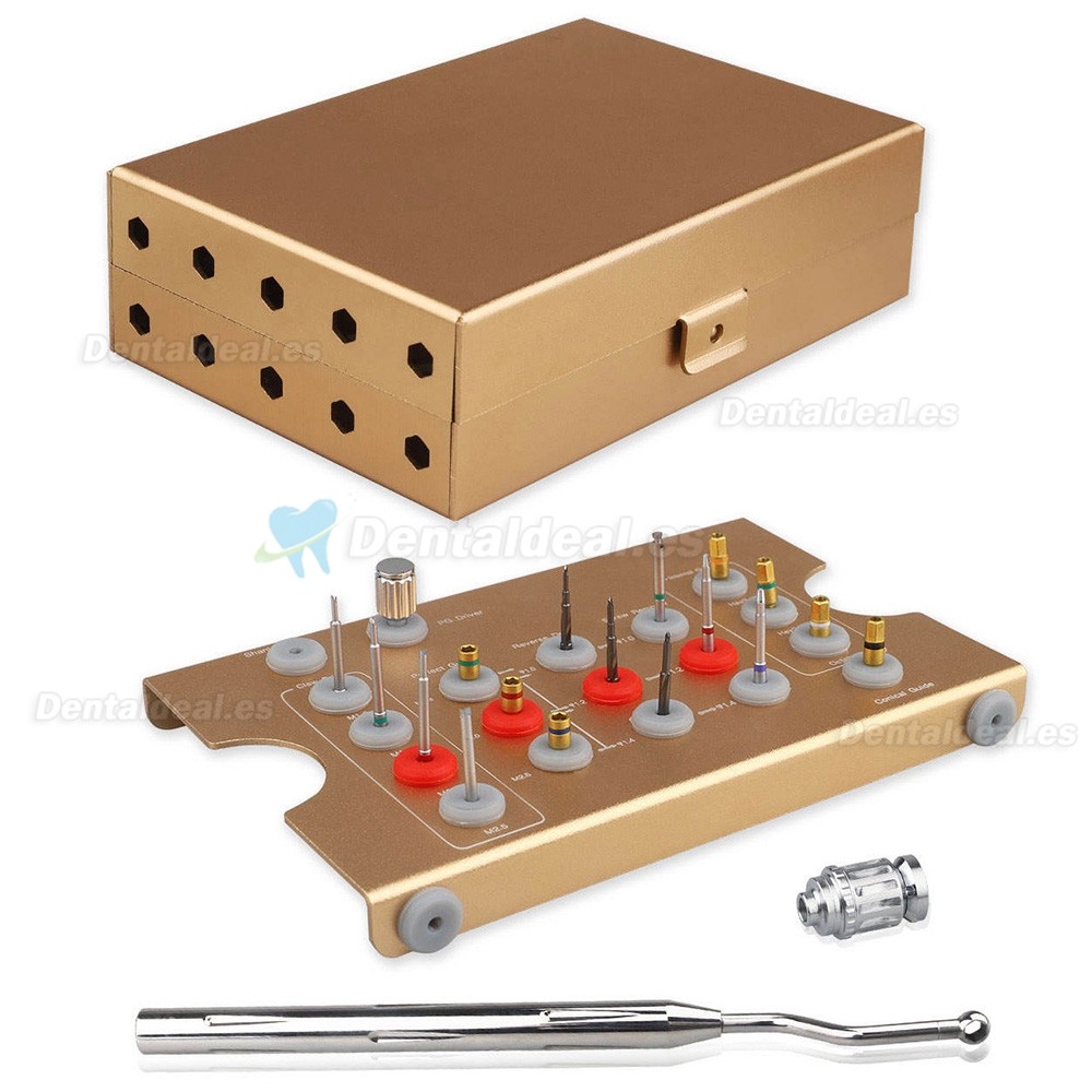 Kit de Extracci&oacute;n de Tornillos Da&ntilde;ados para Implantes Dentales Extractor de Tornillos Rotos